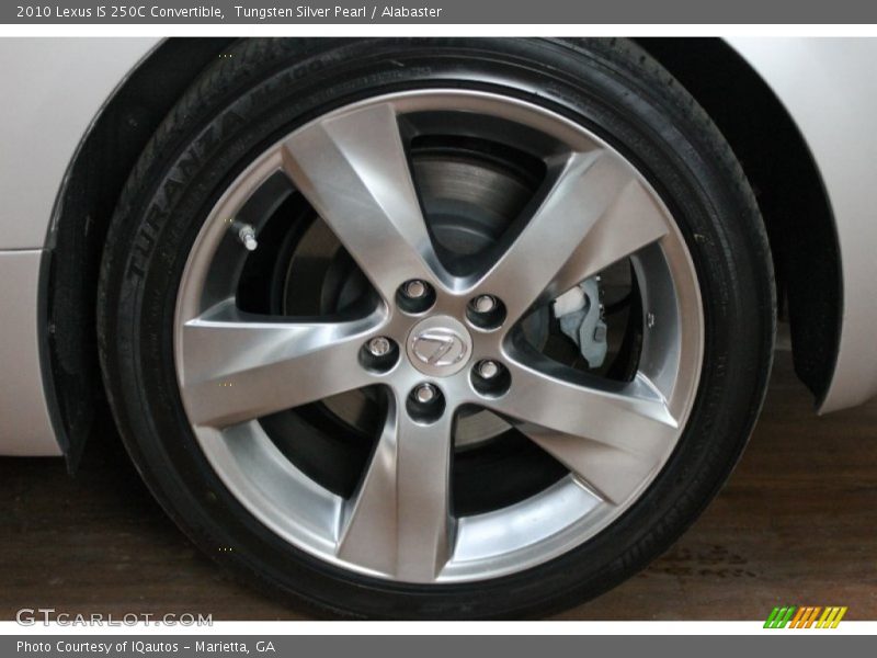 Tungsten Silver Pearl / Alabaster 2010 Lexus IS 250C Convertible