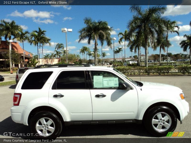 Oxford White / Stone 2012 Ford Escape XLT