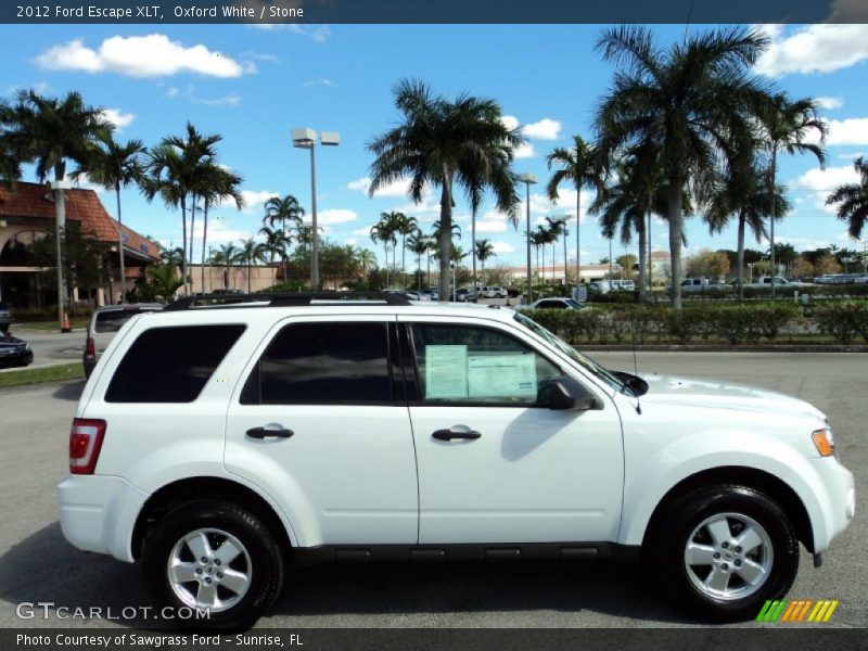 Oxford White / Stone 2012 Ford Escape XLT