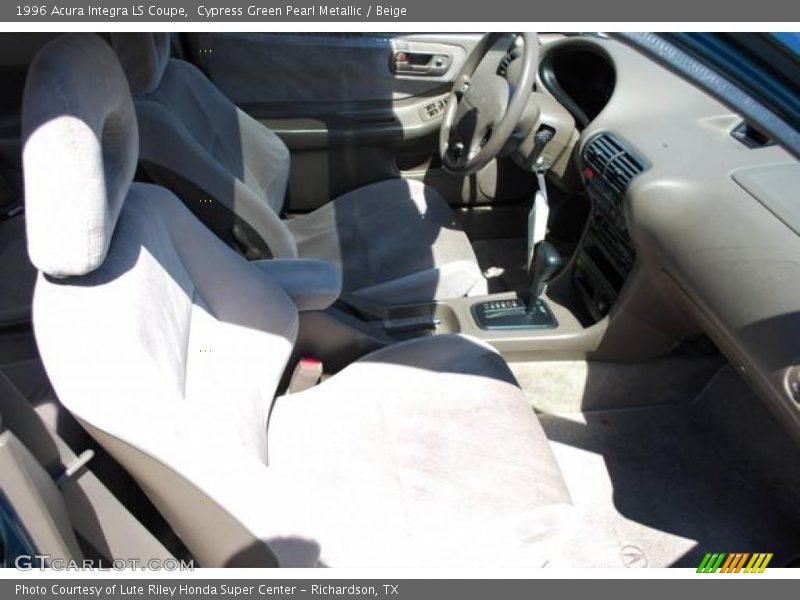 Cypress Green Pearl Metallic / Beige 1996 Acura Integra LS Coupe