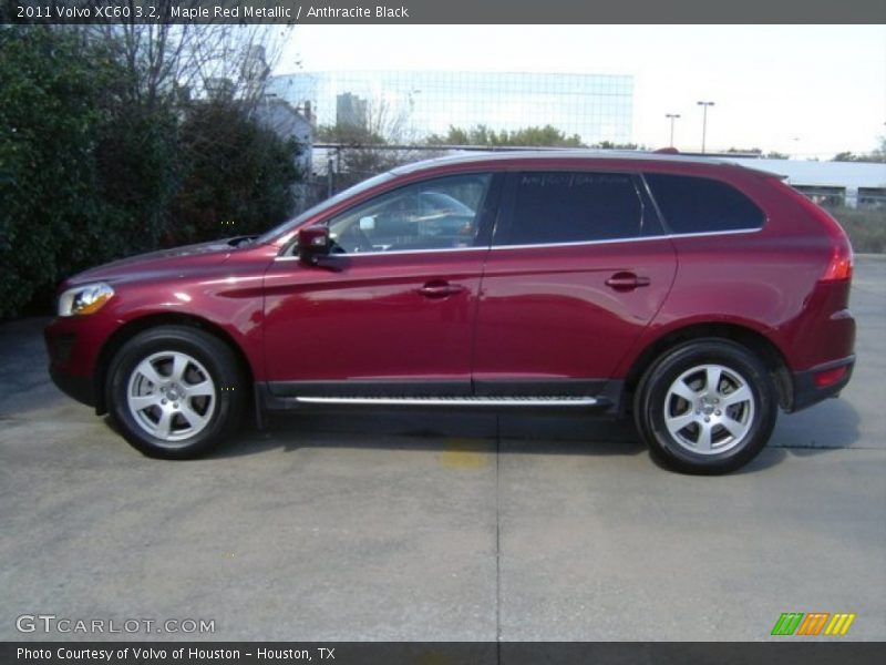 Maple Red Metallic / Anthracite Black 2011 Volvo XC60 3.2