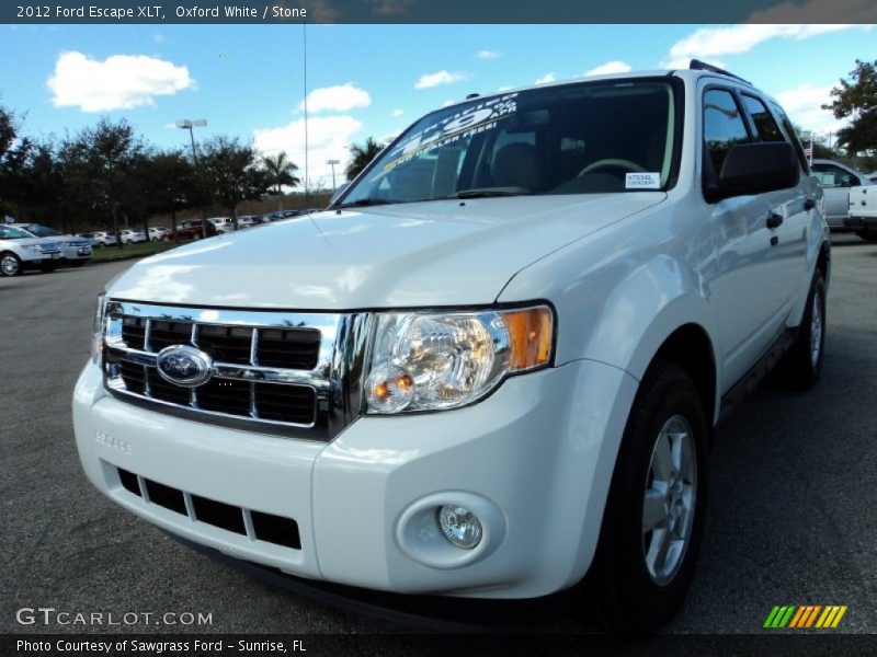 Oxford White / Stone 2012 Ford Escape XLT