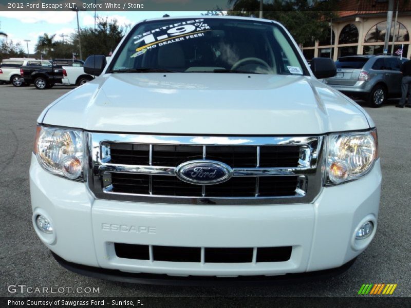 Oxford White / Stone 2012 Ford Escape XLT