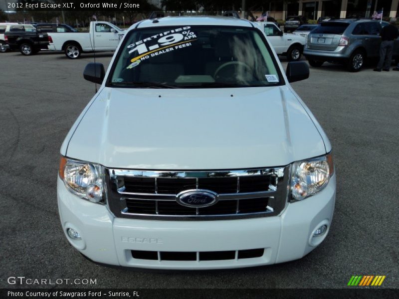 Oxford White / Stone 2012 Ford Escape XLT