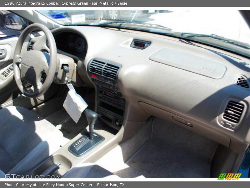 Cypress Green Pearl Metallic / Beige 1996 Acura Integra LS Coupe