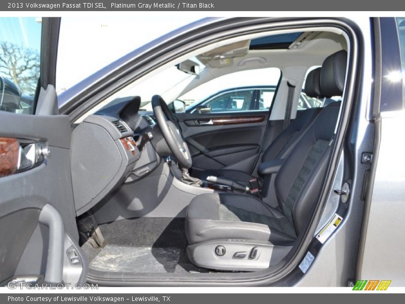 Platinum Gray Metallic / Titan Black 2013 Volkswagen Passat TDI SEL