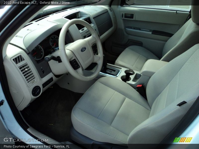 Oxford White / Stone 2012 Ford Escape XLT