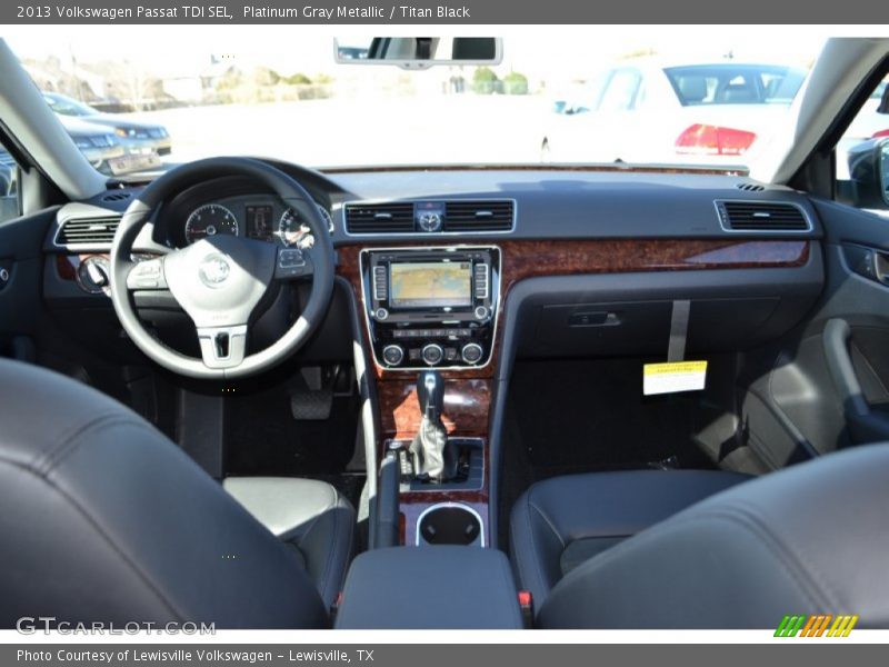 Platinum Gray Metallic / Titan Black 2013 Volkswagen Passat TDI SEL