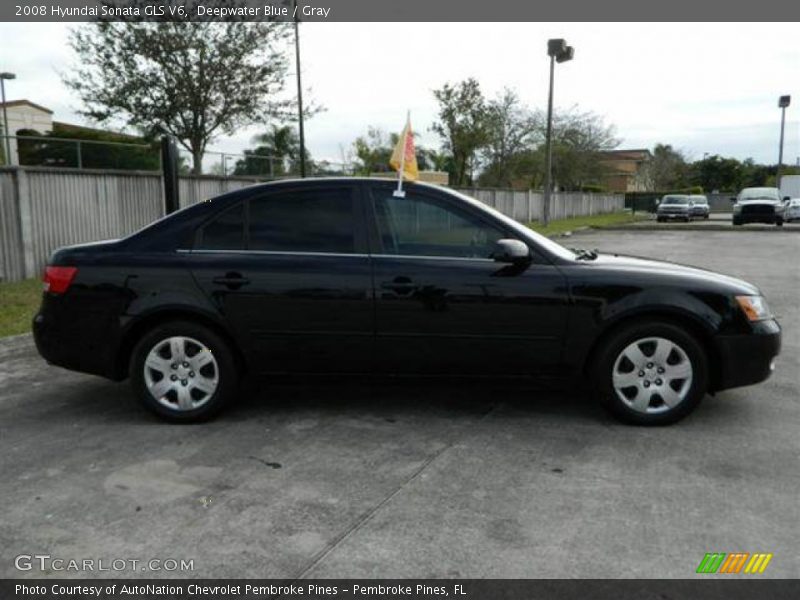 Deepwater Blue / Gray 2008 Hyundai Sonata GLS V6