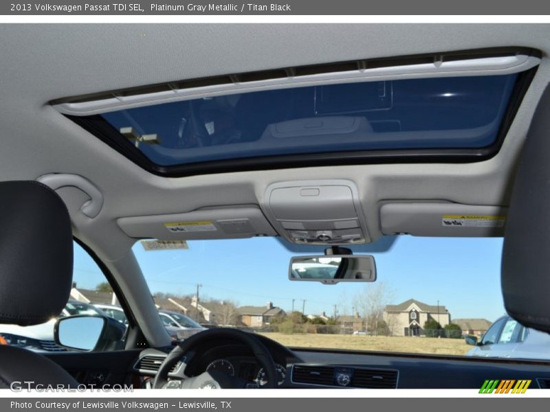Platinum Gray Metallic / Titan Black 2013 Volkswagen Passat TDI SEL