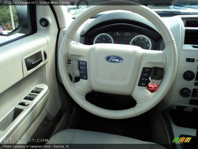 Oxford White / Stone 2012 Ford Escape XLT