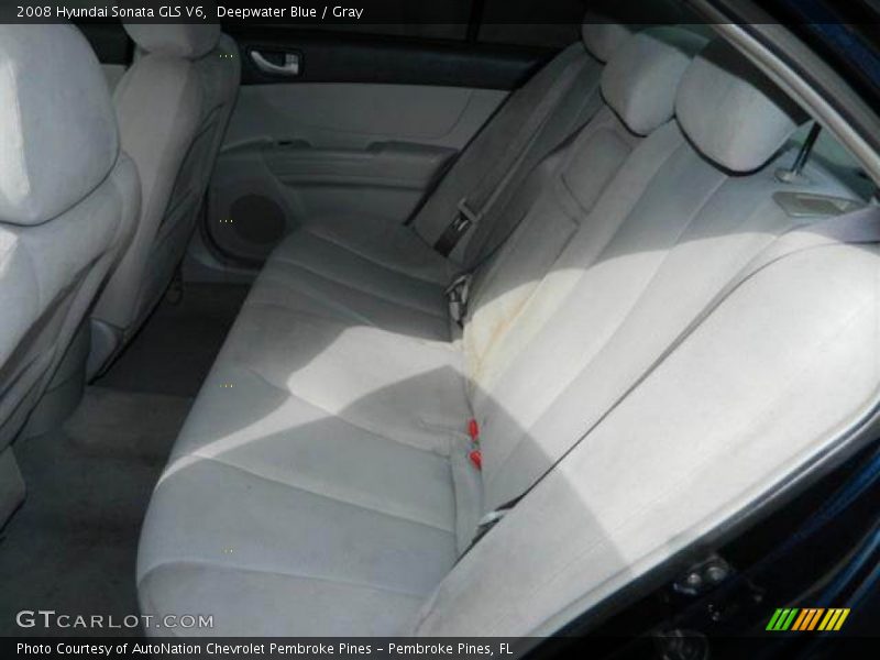 Deepwater Blue / Gray 2008 Hyundai Sonata GLS V6