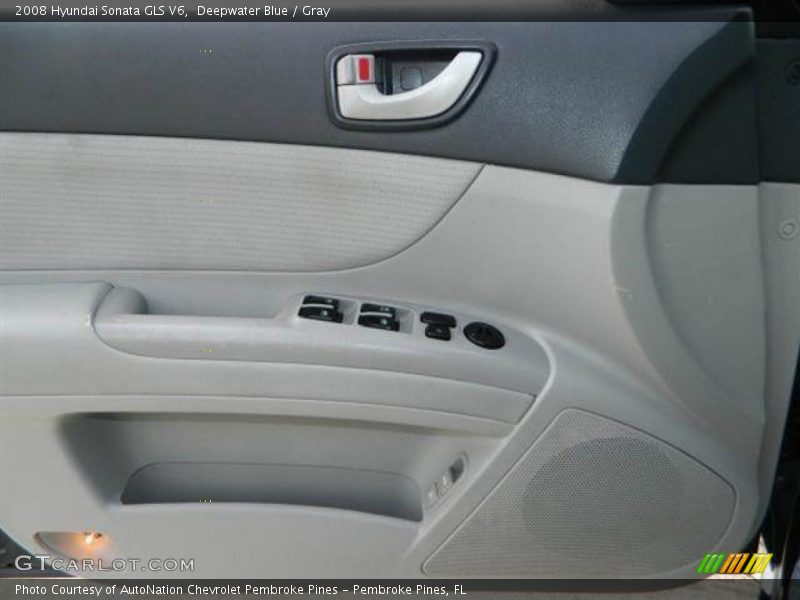 Deepwater Blue / Gray 2008 Hyundai Sonata GLS V6