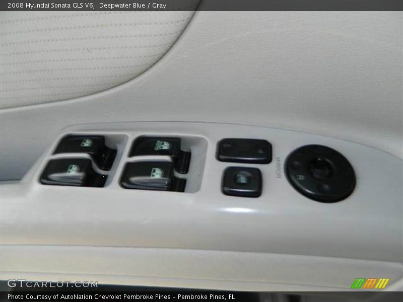 Deepwater Blue / Gray 2008 Hyundai Sonata GLS V6