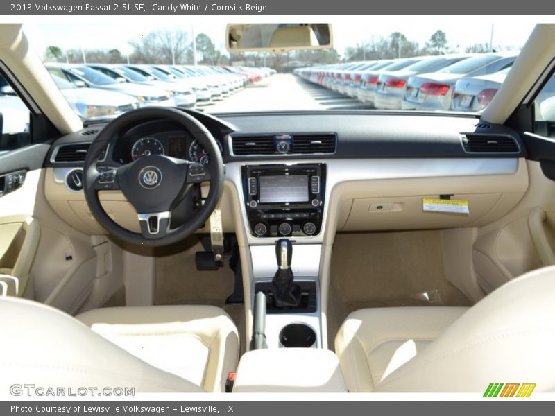 Candy White / Cornsilk Beige 2013 Volkswagen Passat 2.5L SE