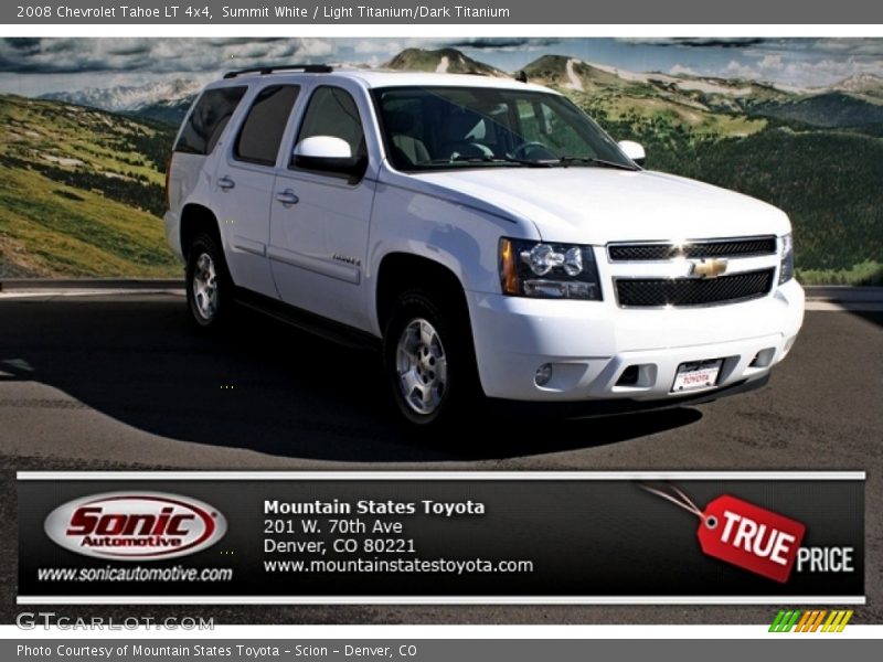 Summit White / Light Titanium/Dark Titanium 2008 Chevrolet Tahoe LT 4x4