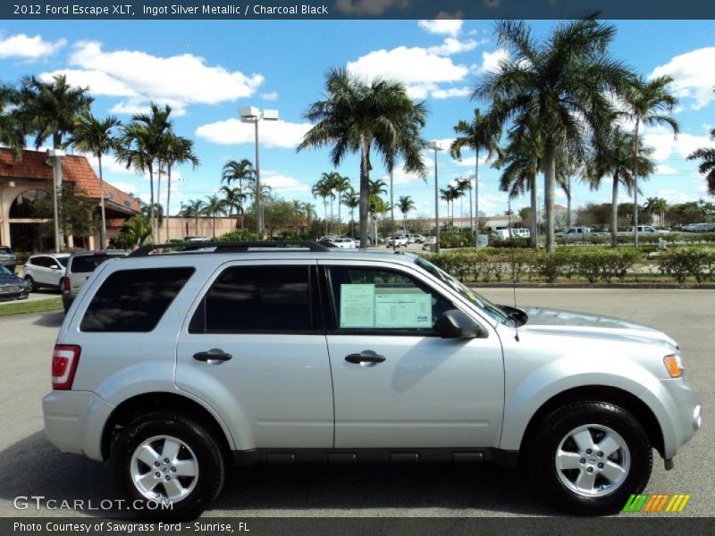 Ingot Silver Metallic / Charcoal Black 2012 Ford Escape XLT