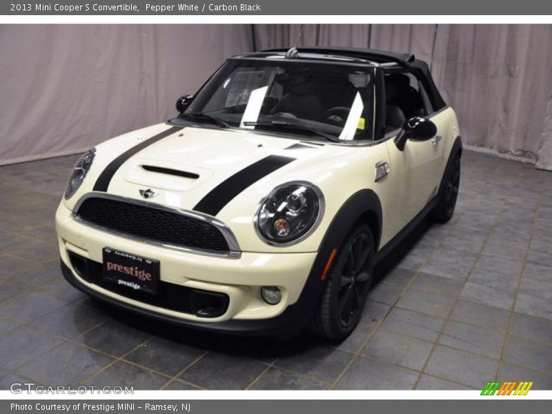 Pepper White / Carbon Black 2013 Mini Cooper S Convertible