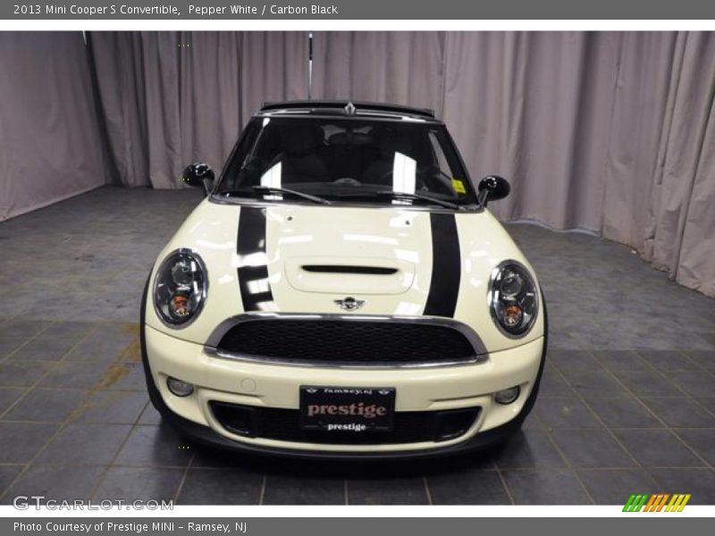 Pepper White / Carbon Black 2013 Mini Cooper S Convertible