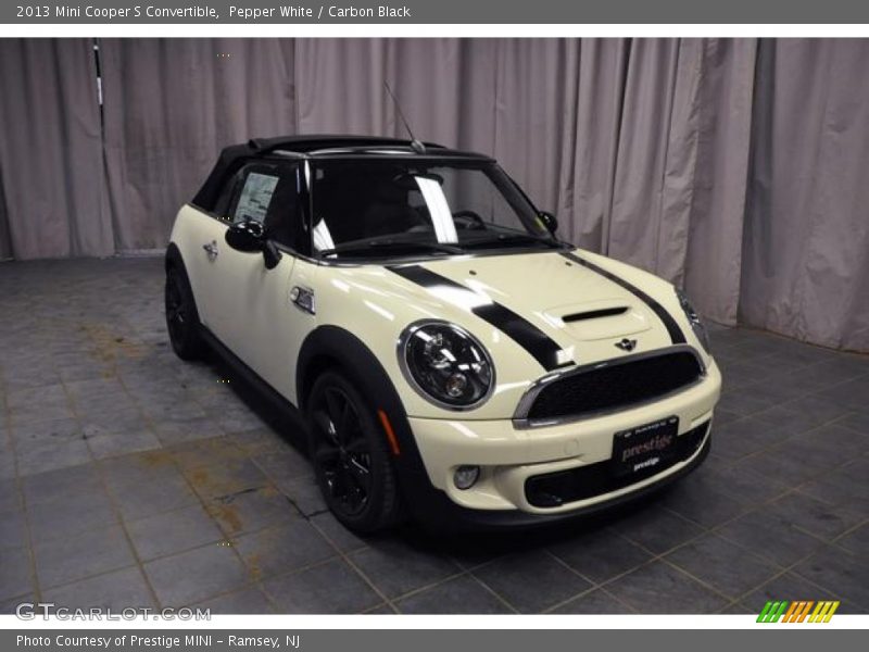 Pepper White / Carbon Black 2013 Mini Cooper S Convertible