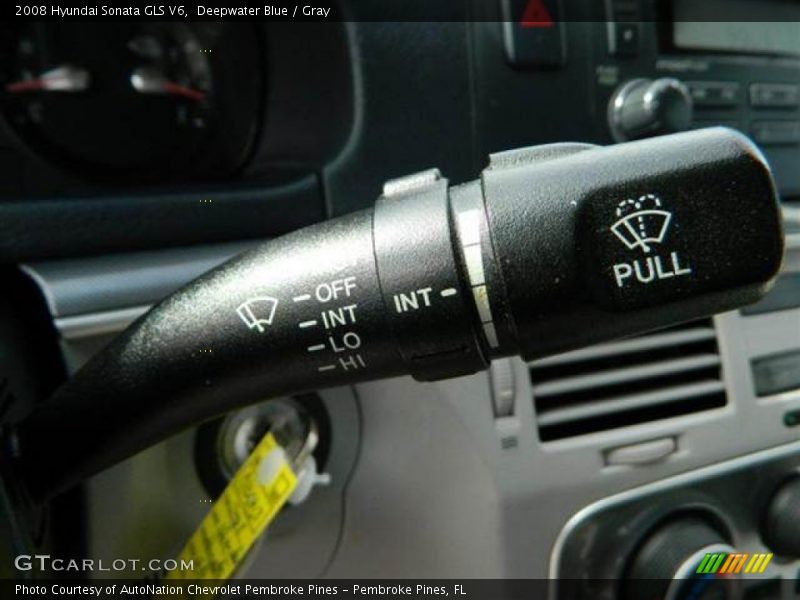 Deepwater Blue / Gray 2008 Hyundai Sonata GLS V6