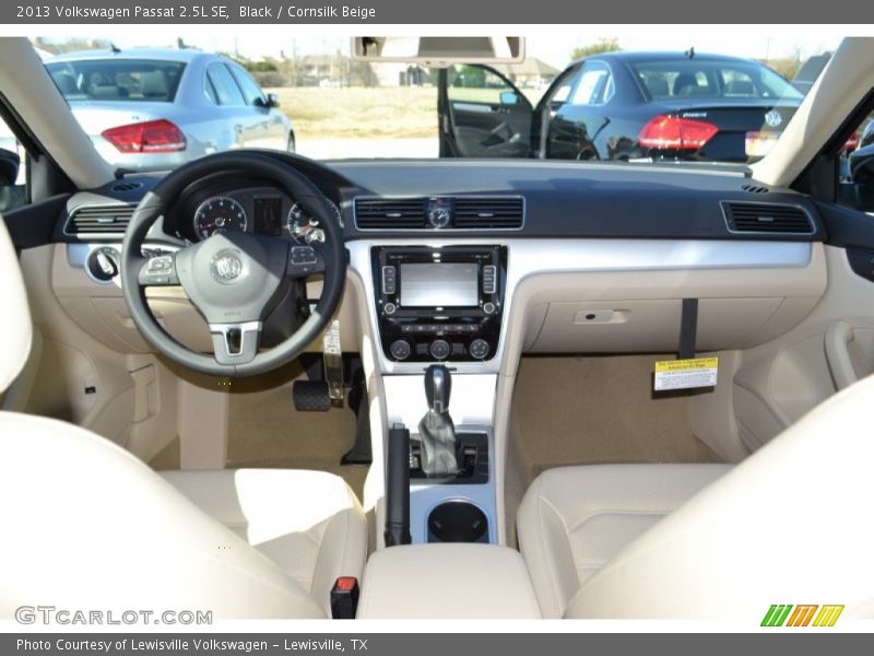 Black / Cornsilk Beige 2013 Volkswagen Passat 2.5L SE