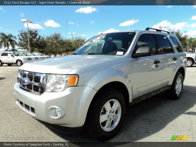 Ingot Silver Metallic / Charcoal Black 2012 Ford Escape XLT