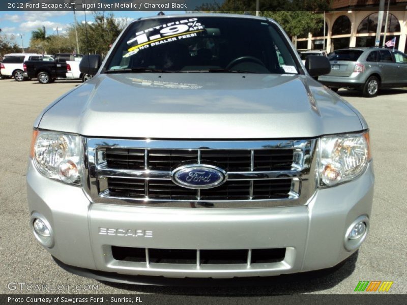Ingot Silver Metallic / Charcoal Black 2012 Ford Escape XLT