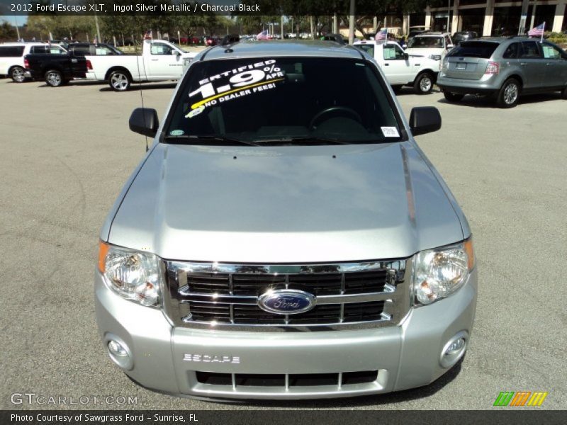 Ingot Silver Metallic / Charcoal Black 2012 Ford Escape XLT