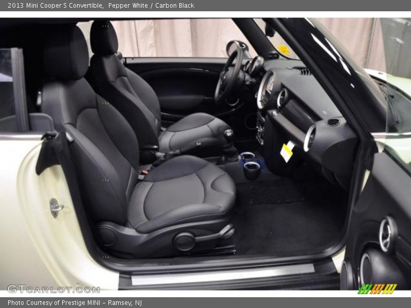 Pepper White / Carbon Black 2013 Mini Cooper S Convertible