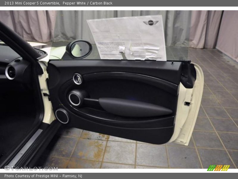 Pepper White / Carbon Black 2013 Mini Cooper S Convertible