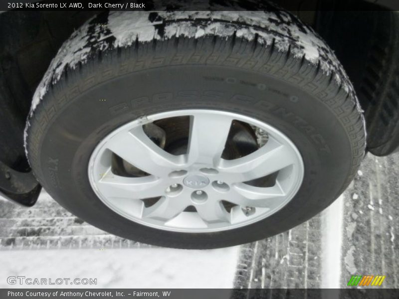 Dark Cherry / Black 2012 Kia Sorento LX AWD