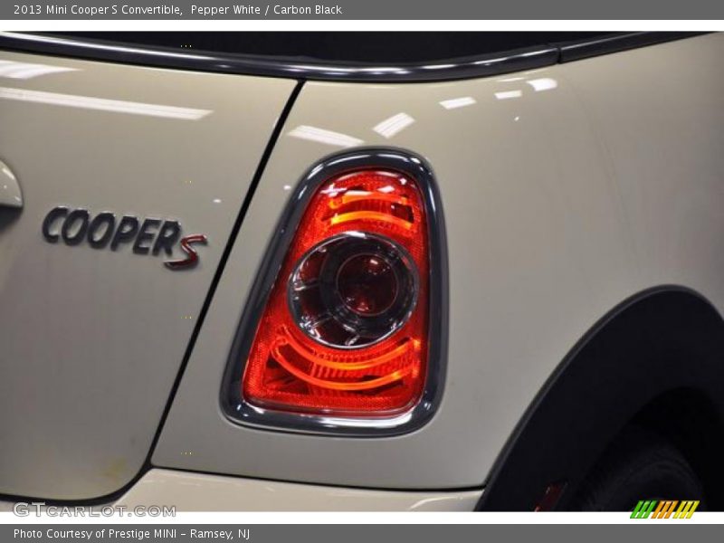 Pepper White / Carbon Black 2013 Mini Cooper S Convertible