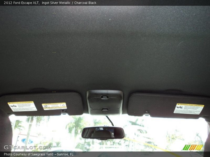 Ingot Silver Metallic / Charcoal Black 2012 Ford Escape XLT