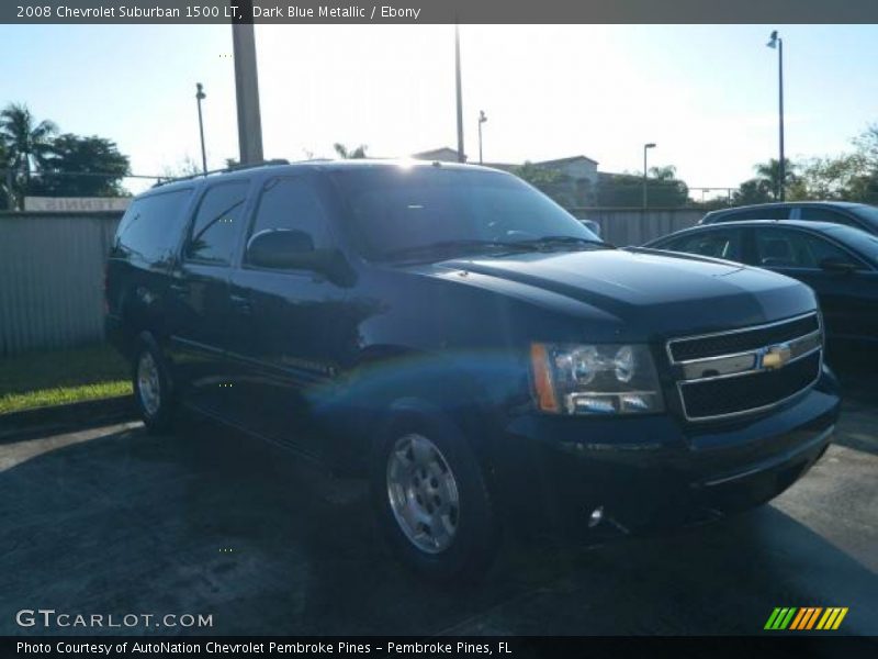 Dark Blue Metallic / Ebony 2008 Chevrolet Suburban 1500 LT