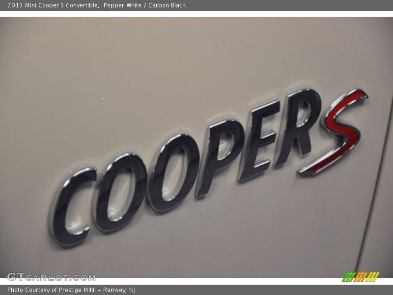 Pepper White / Carbon Black 2013 Mini Cooper S Convertible