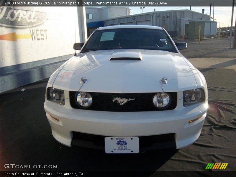 Performance White / Charcoal Black/Dove 2008 Ford Mustang GT/CS California Special Coupe