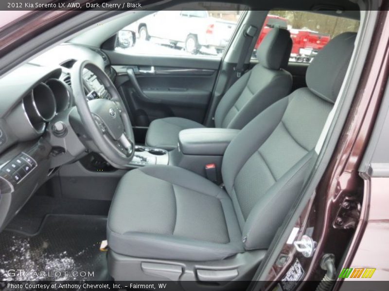 Dark Cherry / Black 2012 Kia Sorento LX AWD