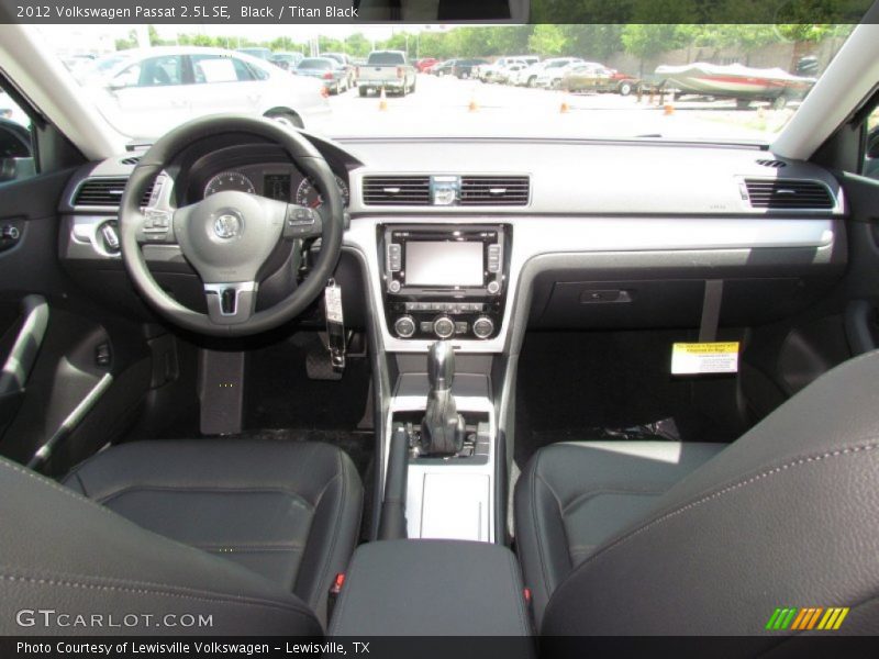 Black / Titan Black 2012 Volkswagen Passat 2.5L SE