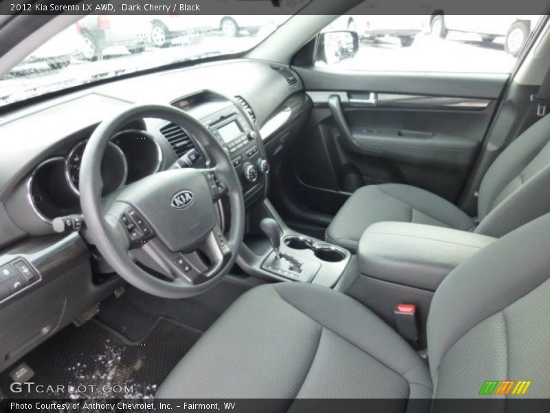 Dark Cherry / Black 2012 Kia Sorento LX AWD