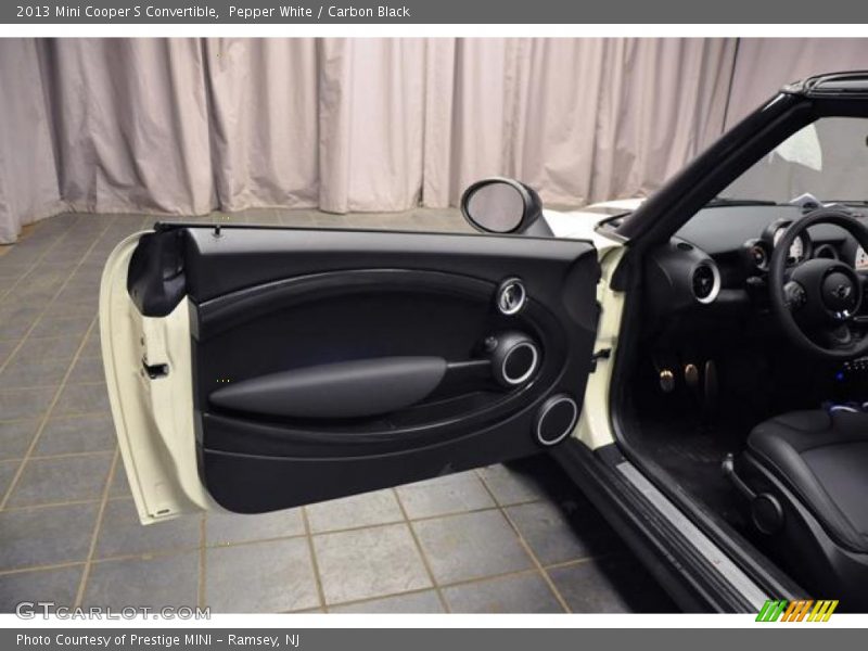 Pepper White / Carbon Black 2013 Mini Cooper S Convertible