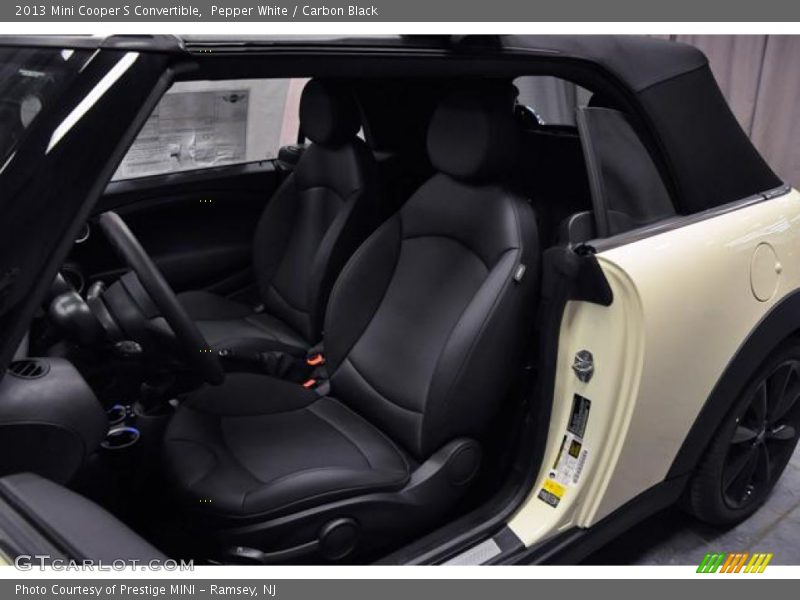 Pepper White / Carbon Black 2013 Mini Cooper S Convertible