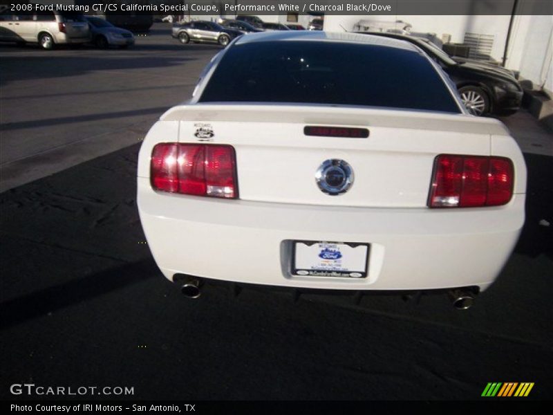 Performance White / Charcoal Black/Dove 2008 Ford Mustang GT/CS California Special Coupe