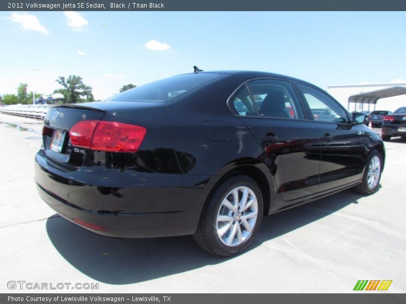 Black / Titan Black 2012 Volkswagen Jetta SE Sedan