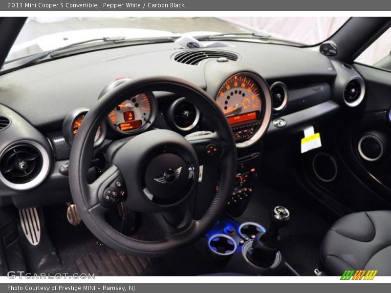 Pepper White / Carbon Black 2013 Mini Cooper S Convertible