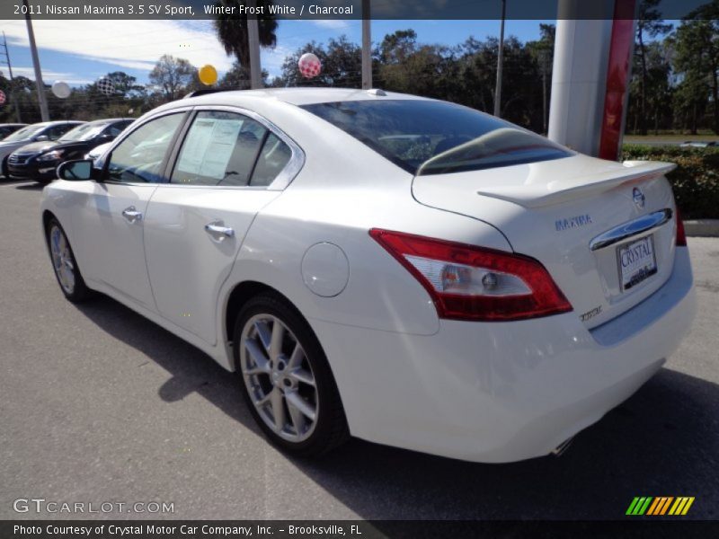 Winter Frost White / Charcoal 2011 Nissan Maxima 3.5 SV Sport