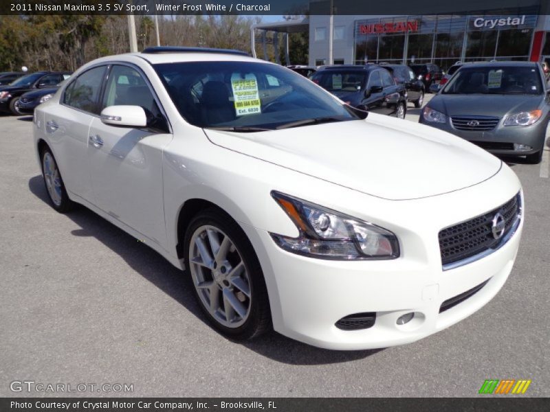Winter Frost White / Charcoal 2011 Nissan Maxima 3.5 SV Sport