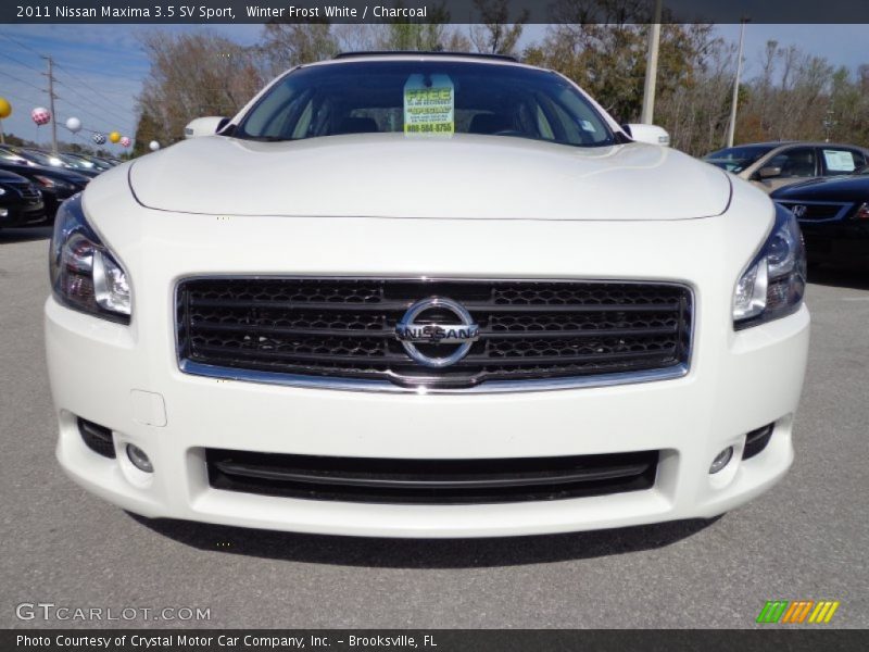 Winter Frost White / Charcoal 2011 Nissan Maxima 3.5 SV Sport