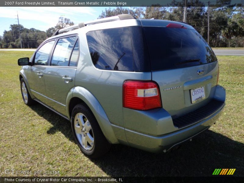 Titanium Green Metallic / Pebble Beige 2007 Ford Freestyle Limited