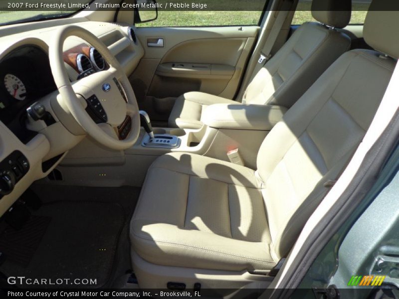 Titanium Green Metallic / Pebble Beige 2007 Ford Freestyle Limited
